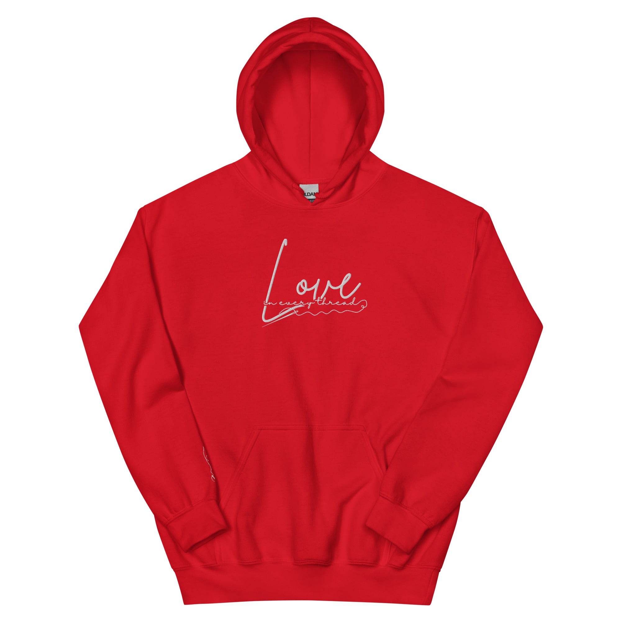 Red love hoodie new arrivals